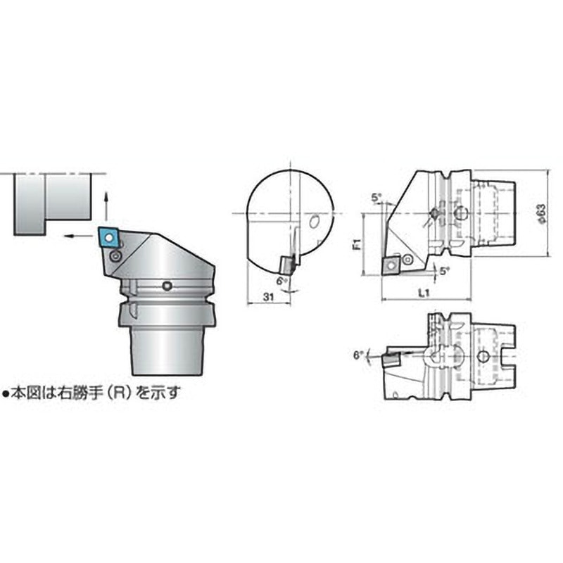 T63H-PCLNL-DX12 ホルダ 1個 京セラ 【通販モノタロウ】