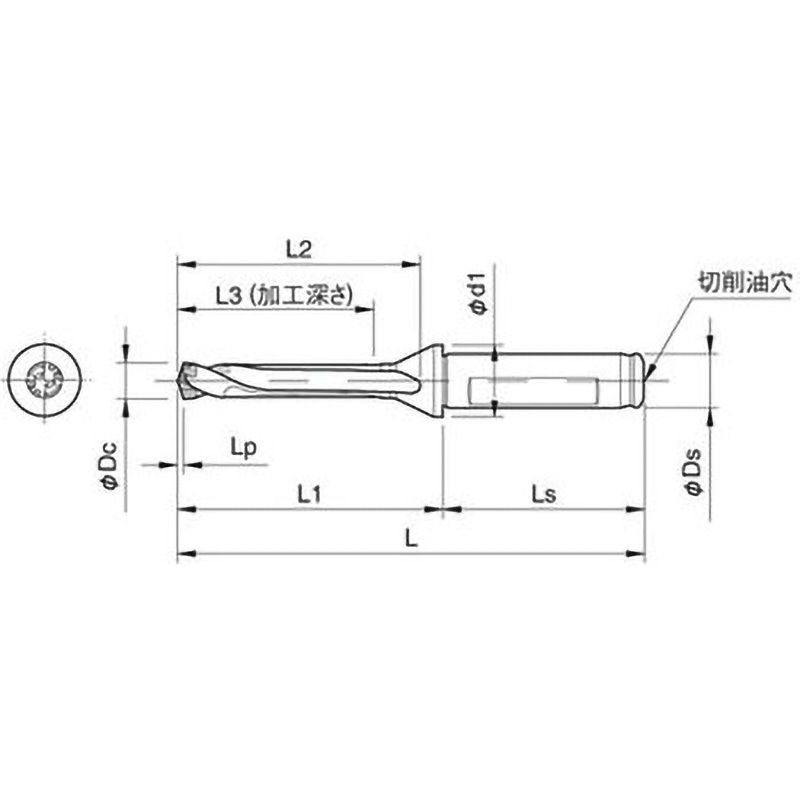 SF25-DRC220M-5 ホルダ 京セラ 刃先径22.00～22.99mm有効長115mm 1本 SF25-DRC220M-5 37,687円