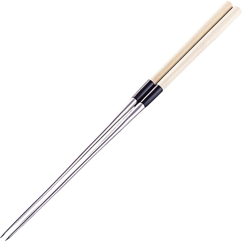 コリアグランドセール 16．5cm 白木柄盛箸(水牛桂柄付) 全長315mm エムテートリマツ 箸・カトラリー・ピック