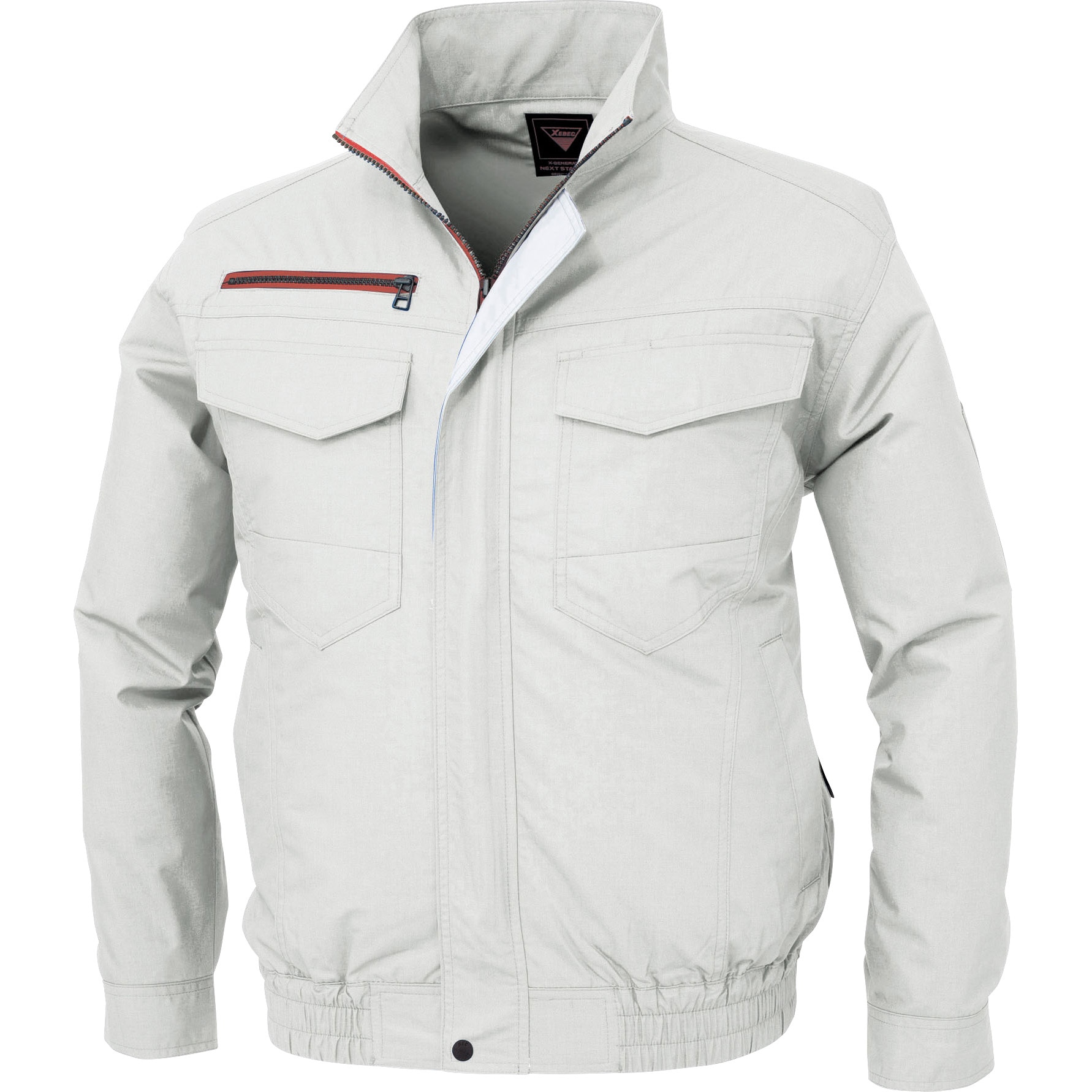 XE98001 空調服TM 綿混ブルゾン XE98001 (服のみ) ジーベック シルバー