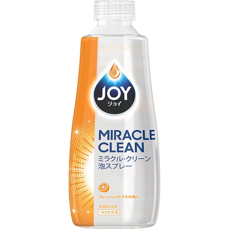 P＆G ジョイミラクル・クリーン泡スプレー フレッシュシトラスの香り つめかえ用 3回分 690ml 1本 〔×10セット〕 ジョイミラクルクリーン泡スプレー