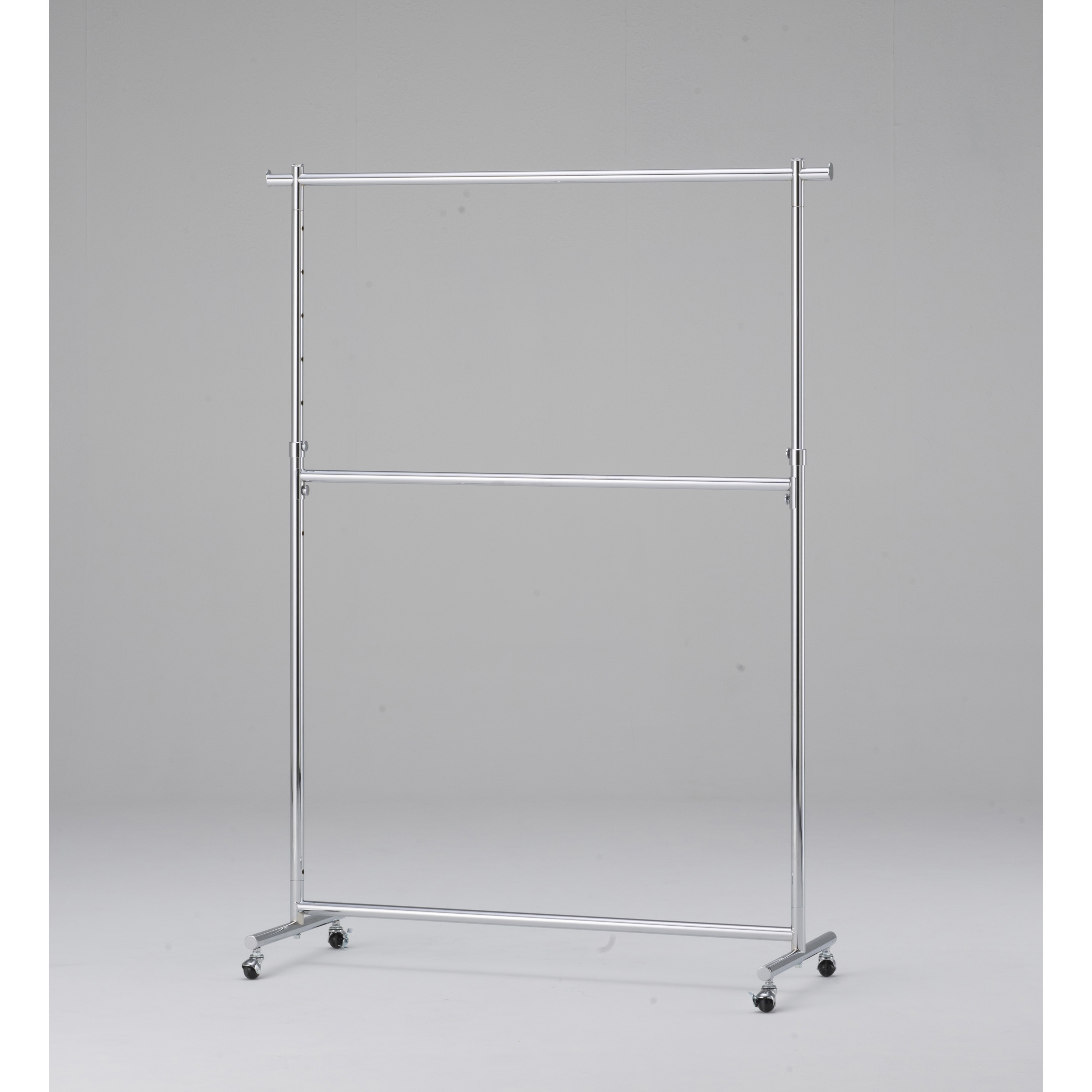 MXⅡ-1200 重量用二段ハンガーラック 丸桝産業 幅1200mm奥行500mm高さ1340～2130mm