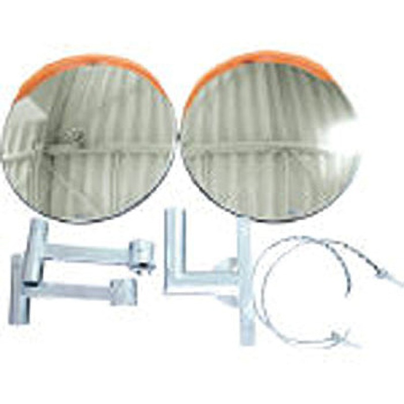 SUS800W-DN 道路反射鏡 ジスミラー「電柱添加型」ステンレス製 鏡面2枚 丸型 1セット 積水樹脂 【通販モノタロウ】 129,800円