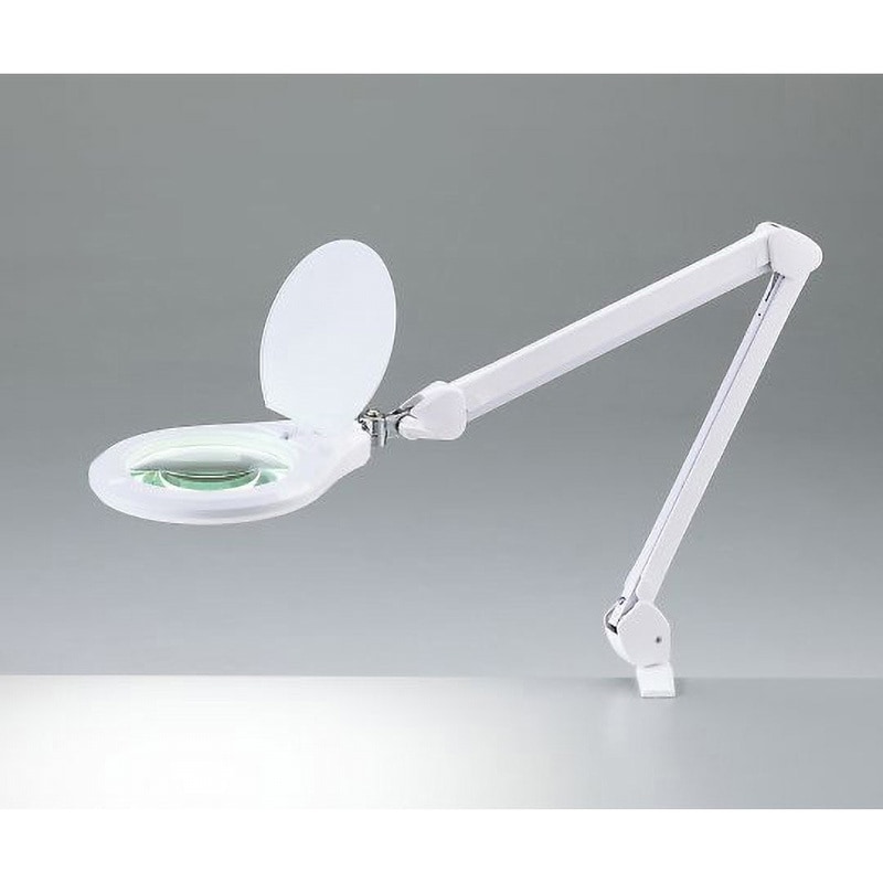 AML6V LEDアーム式照明拡大鏡 1．75× アズワン レンズ径150mm  AML6V