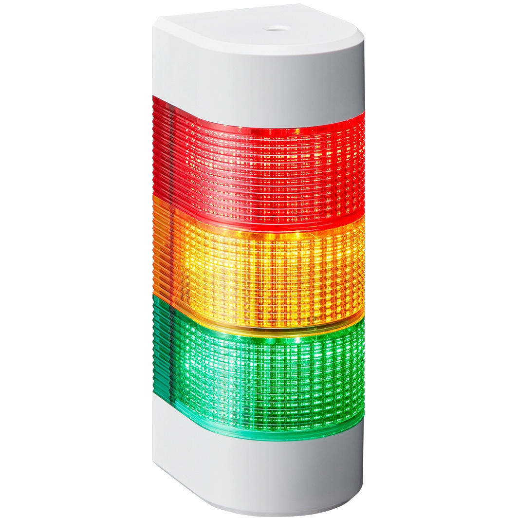 の*ち様 PATLITE グリーン信号灯2個 WME-302D-RYG LED壁面取付け積層信号灯 WME-Dシリーズ PATLITE