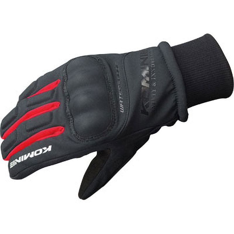 68160133100 GK-816 WP Protect W-Gloves-KITORA コミネ 色Black/Red サイズ2XL