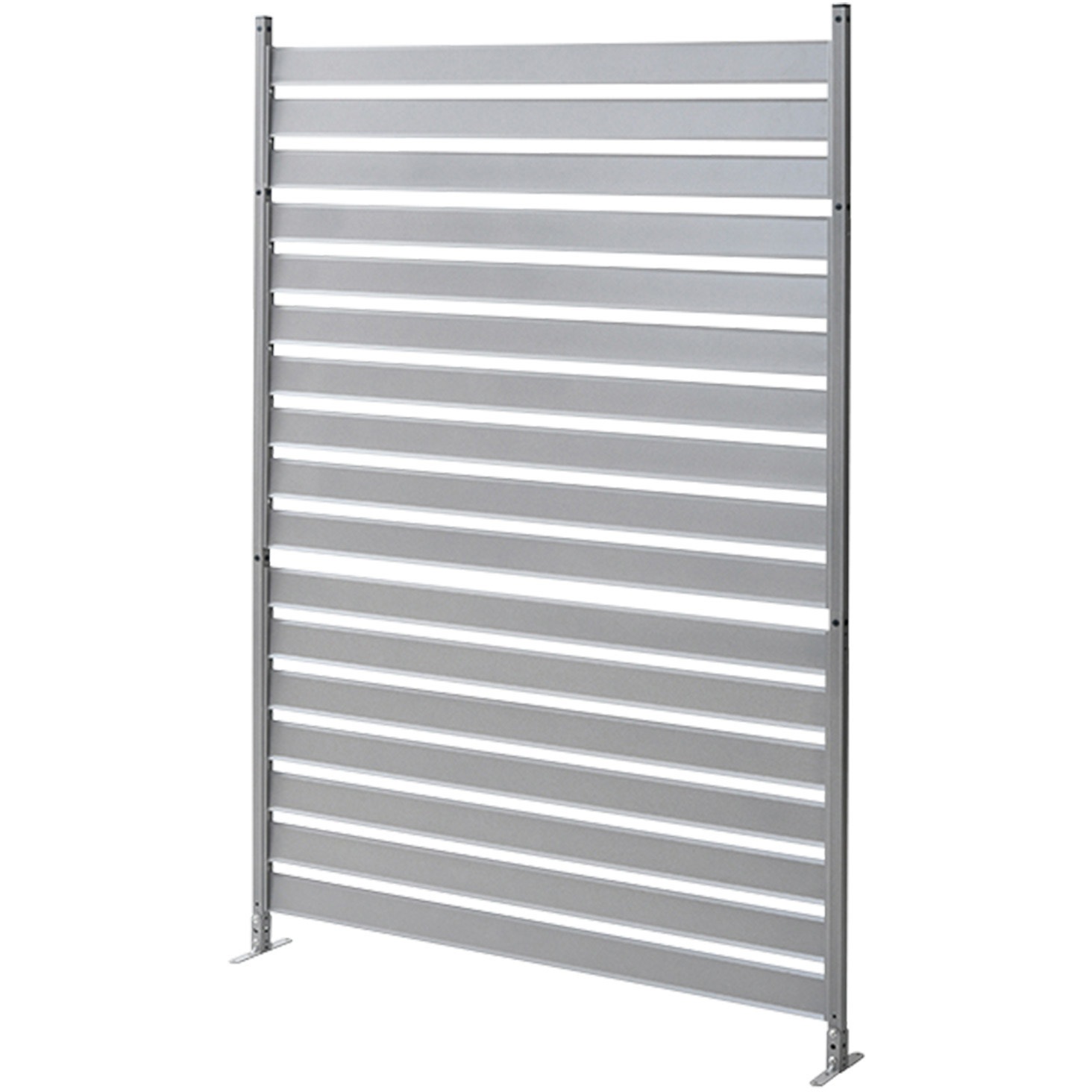 山善☆アルミボーダーフェンス２セットまとめ売り☆KABF-1218 ホワイト アルミボーダーフェンス(幅120高さ180) KABF-1218 | 山善ビズコム