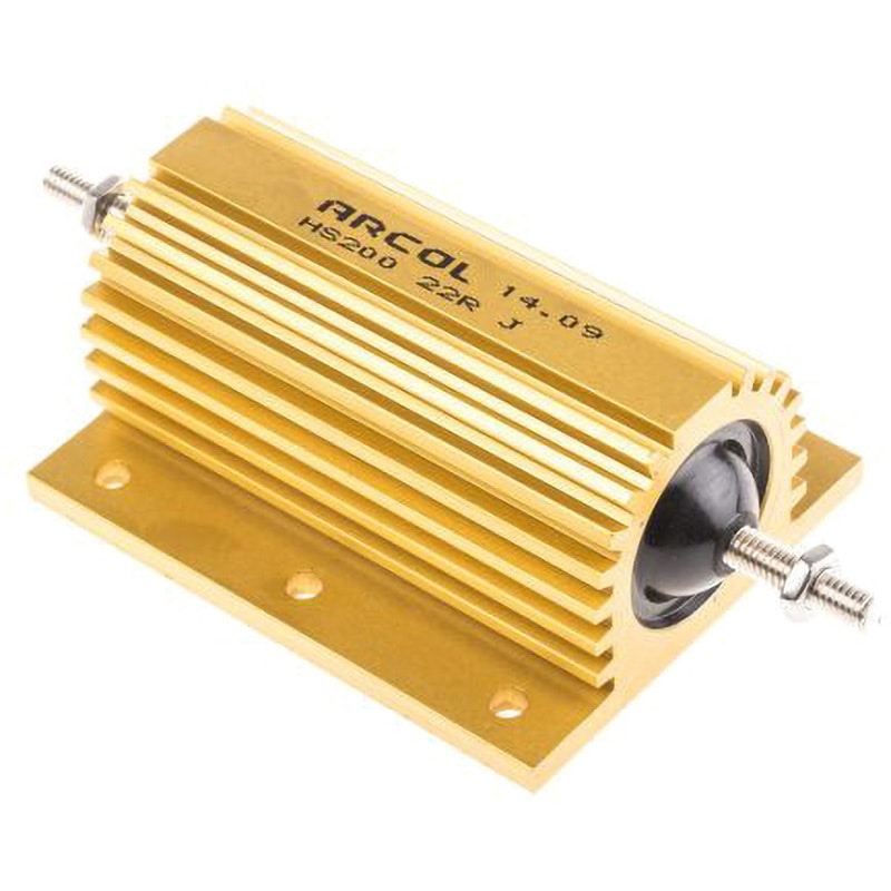 HS200 22R J Arcol 大電力用，メタルクラッド抵抗器，200W，22Ω，±5% ARCOL(OHMITE) 1個 HS200 22R J
