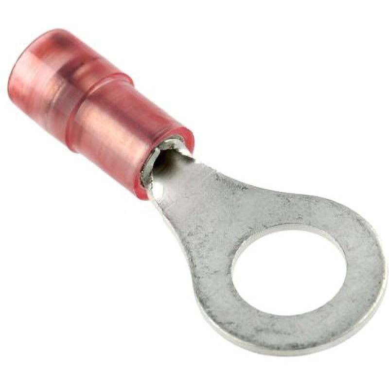 267-3593 RS Pro 絶縁 丸形圧着端子， スタッド径：M6 (1/4)， 赤 RNYDシリーズ， 22AWG to 16AWG RS PRO 1袋(100個) 267-3593