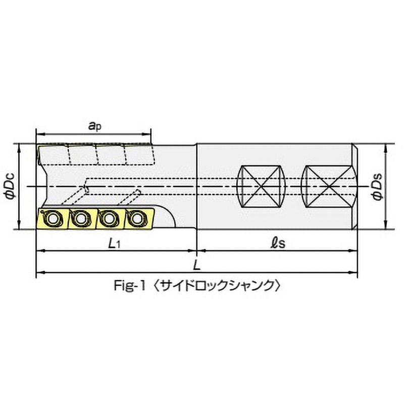 AME1240S42-63-4NT アルファラフィングエンドミル AME形 (サイドロックシャンクタイプ) MOLDINO(旧日立ツール)  全長150mm AME1240S42-63-4NT - 【通販モノタロウ】