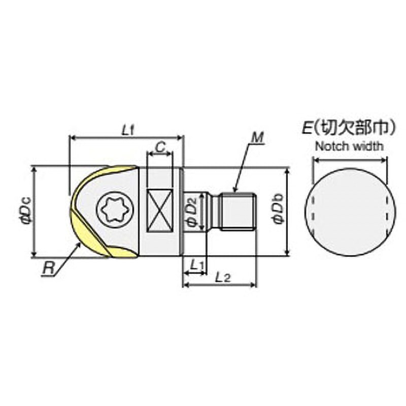 ABPFM32 仕上加工用 刃先交換式ボールエンドミル アルファ ボール 