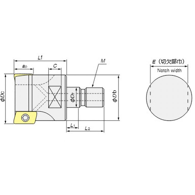 AHUM1025R-4 アルファ 超快削エンドミル AHU形 (モジュラータイプ・10型) 1個 MOLDINO(旧日立ツール) 【通販モノタロウ】