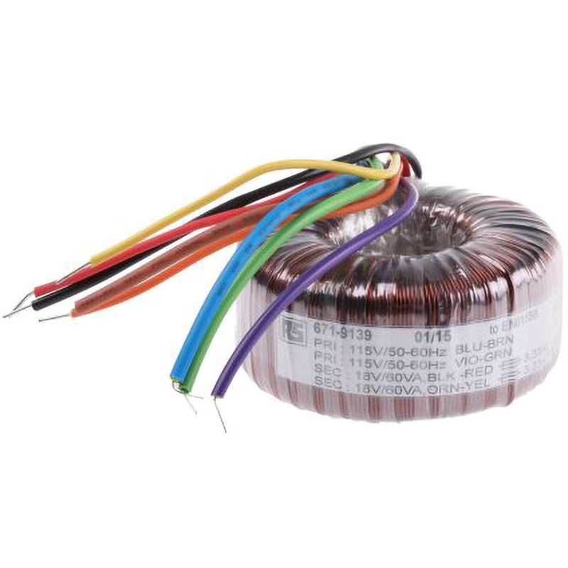 671-9139 RS Pro トロイダルトランス，1次：115V ac， 230V ac，2次：2 x 18V ac，電力：120VA 1個 RS PRO 【通販モノタロウ】