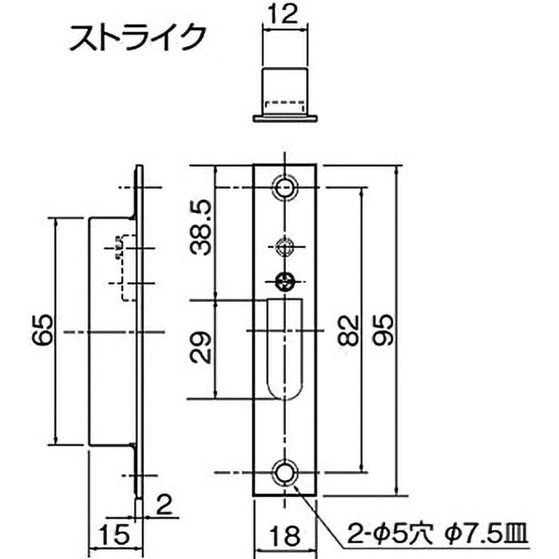 TKS51-CYT TKSチューブラ鎌錠 1個 アトムリビンテック 【通販モノタロウ】