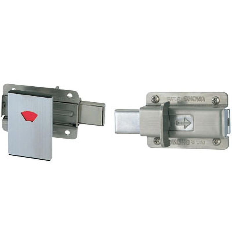 1100-P 表示付スライドボルト 木扉用 ミネベアショウワ ペーパー 適合