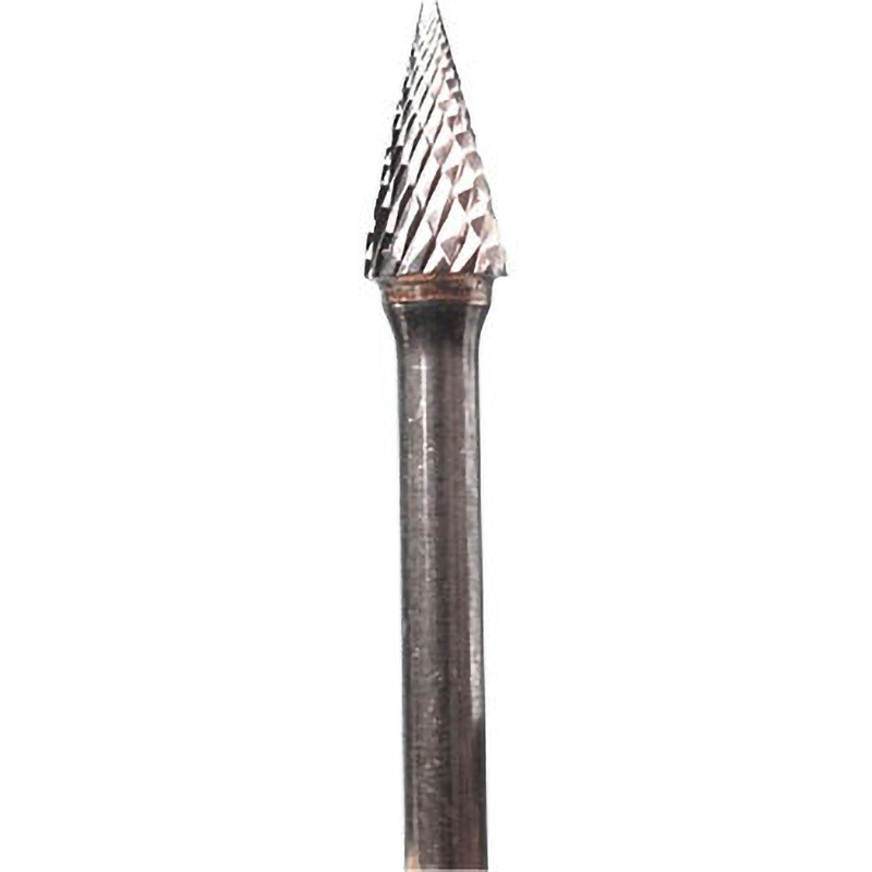 M-1629-6-SY 超硬ロータリーバー(円錐型) ニコルソン SYカット シャンク径6mm  M-1629-6-SY