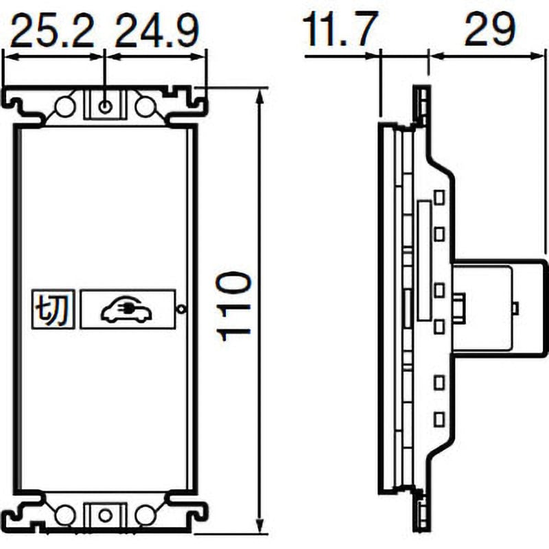 WTC52631W01 EV・PHEV充電用電源スイッチ(盗難防止用) 1個 WTC52631W01 EV・PHEV充電用電源スイッチ(盗難防止用) 1個