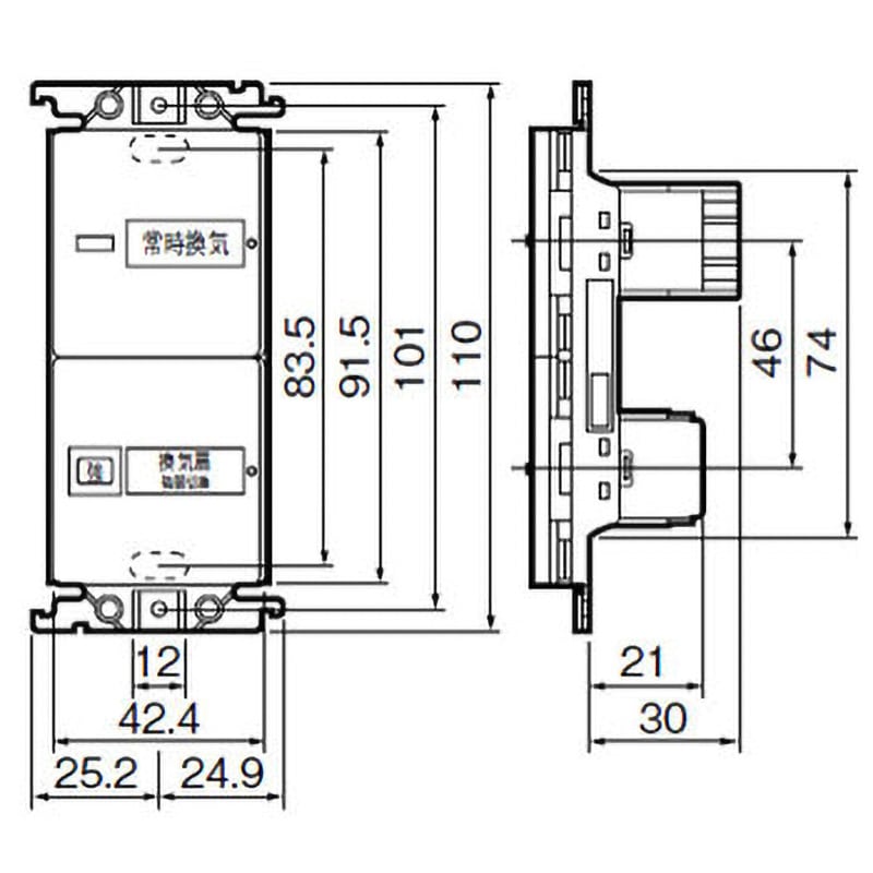 WTC52528F 換気扇スイッチセット 1個 パナソニック(Panasonic) 【通販