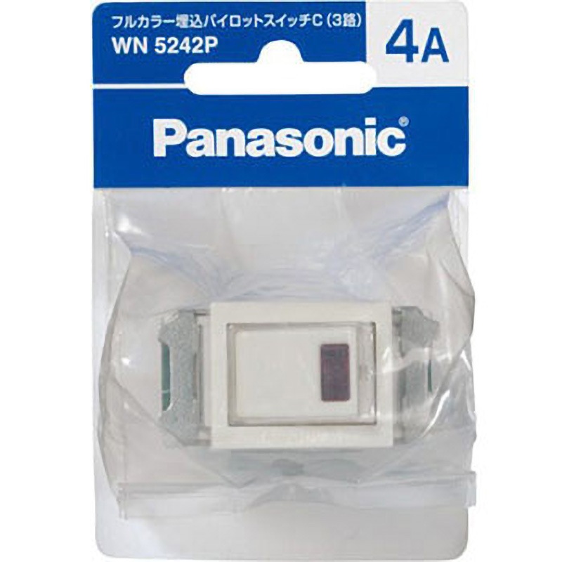 パナソニック 埋込パイロットスイッチC(3路) ネーム付 パック商品 WN5242P khxv5rg WN5242P フルカラー埋込パイロットスイッチ(ネーム付) Panasonic