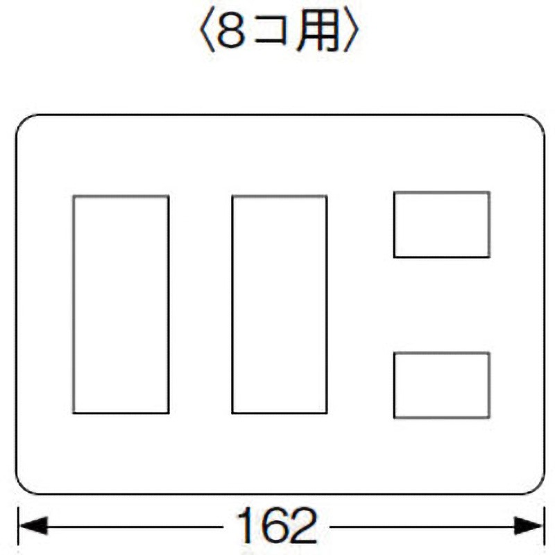 WTF8008F コスモシリーズ スクエアコンセントプレート パナソニック 