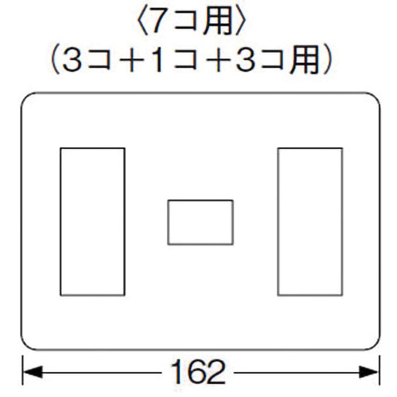 フラーレン3個 WTF8077W コスモシリーズ スクエアコンセントプレート Panasonic