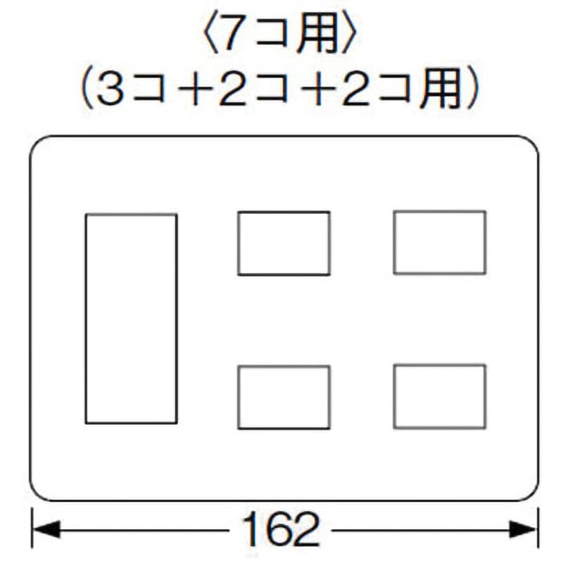 WTF8087F コスモシリーズ スクエアコンセントプレート Panasonic