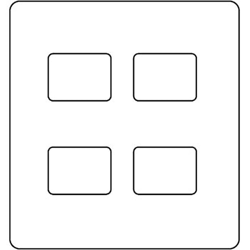 WTF9204 コスモシリーズ 新金属コンセントプレート 2型
