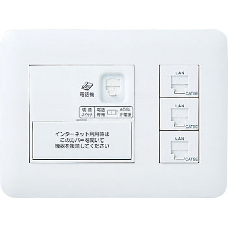 WTF35735W ひらいてねット+プラス Panasonic(パナソニック) タイプCAT5E 4箇所用  1個 WTF35735W