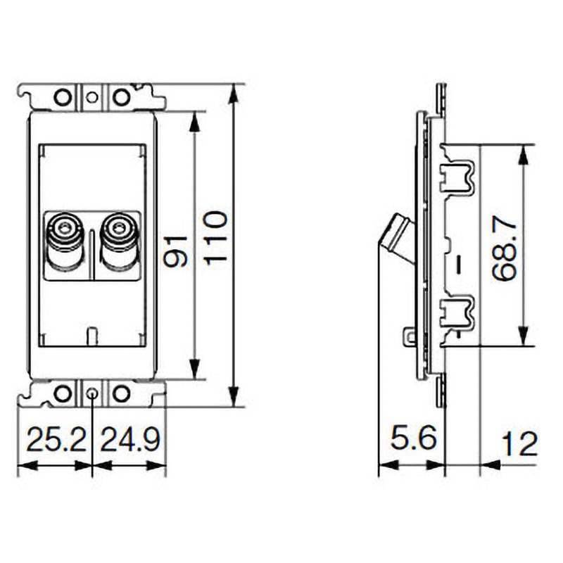 WTN4101W スピーカターミナル Panasonic(パナソニック) 1対用