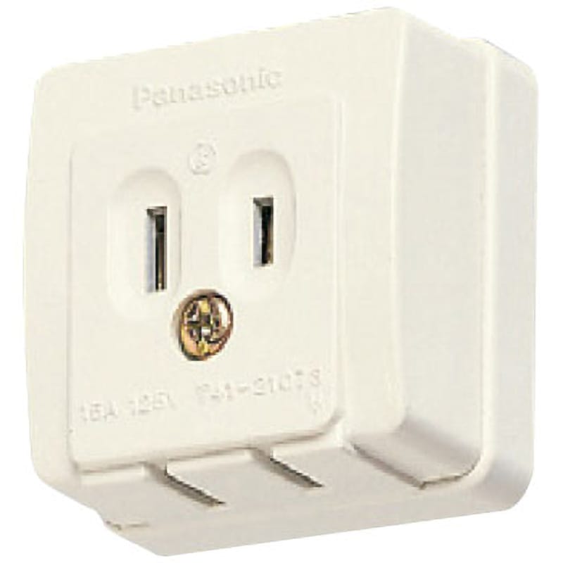 WK1013W L型2コ口コンセント Panasonic(パナソニック) 15A 125V 長さ