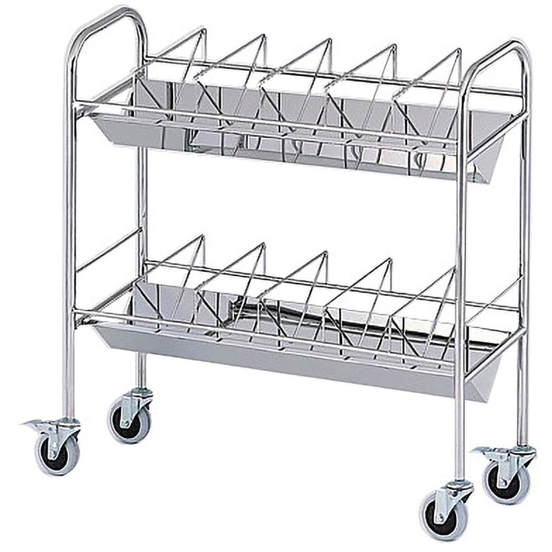 60F カルテワゴン(平板タイプ) ナビス(アズワン) 幅970mm奥行320mm高さ1010mm  60F