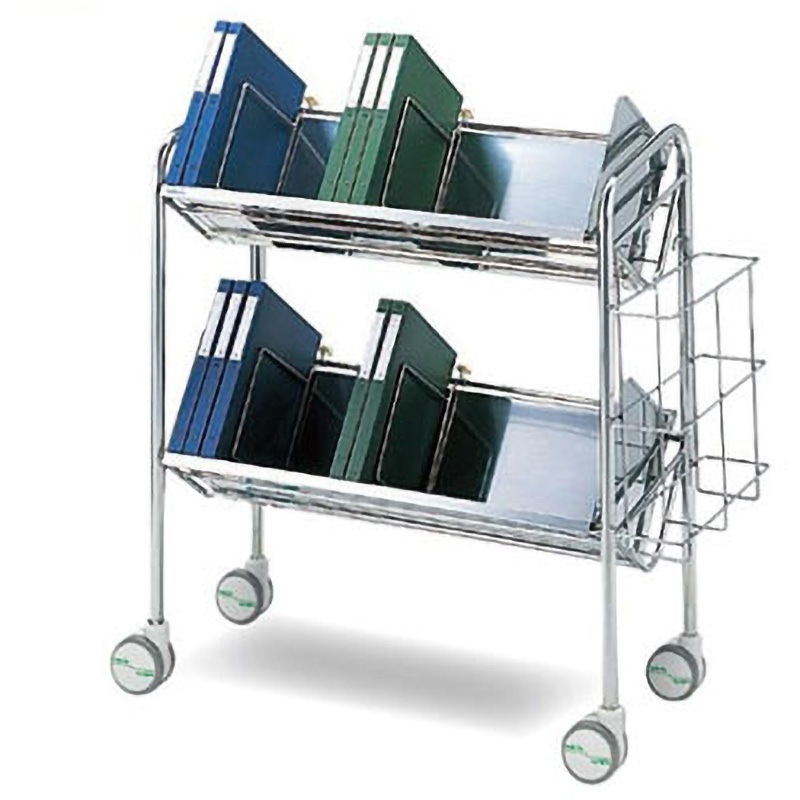 60型(カゴ付き) カルテワゴン(サイドカゴ付) 60型 870×365×987mm 1個 ナビス(アズワン) 【通販モノタロウ】