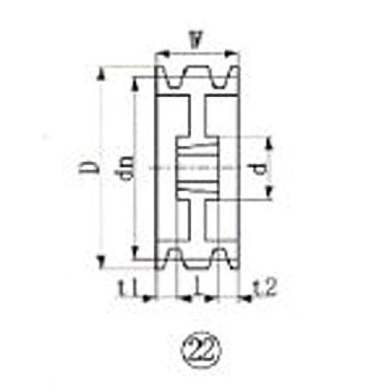 SPB280-3 EVN ブッシングプーリー SPB 280mm 溝数3 1個 エバオン 【通販モノタロウ】