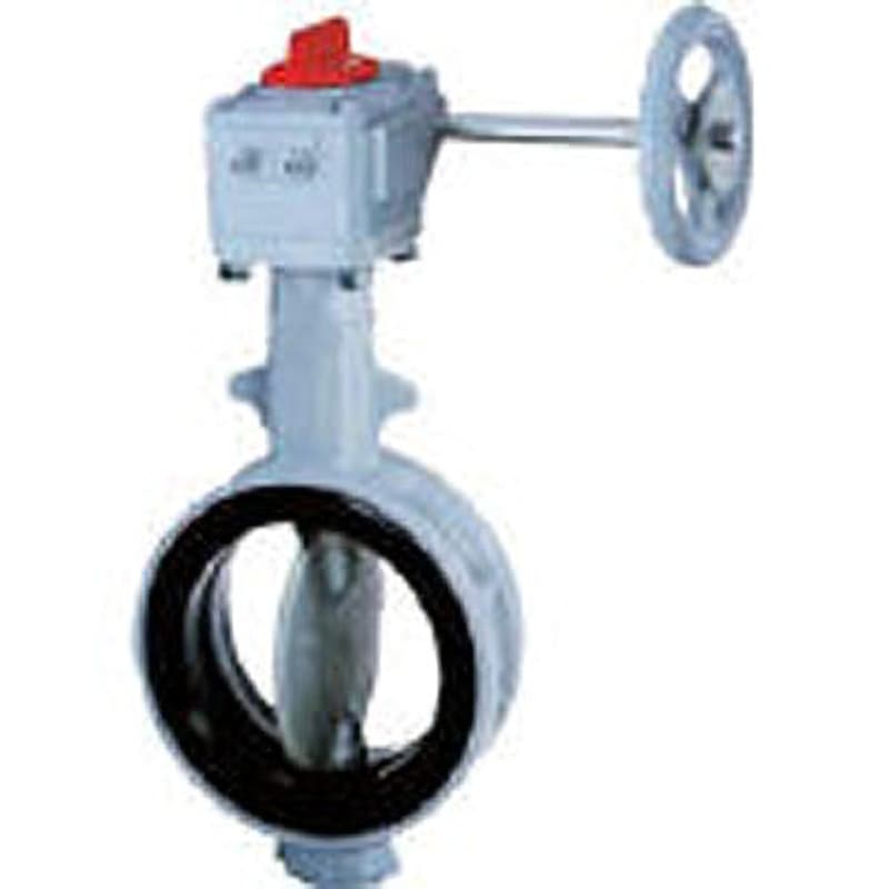 700G-2U-FCD450/SCS14/NBR JIS・ISO両面間適合汎用バルブ ウォームギヤ式 巴バルブ ウエハー接続 呼び圧力5K・10K 呼び径(B)1・1/2バルブ