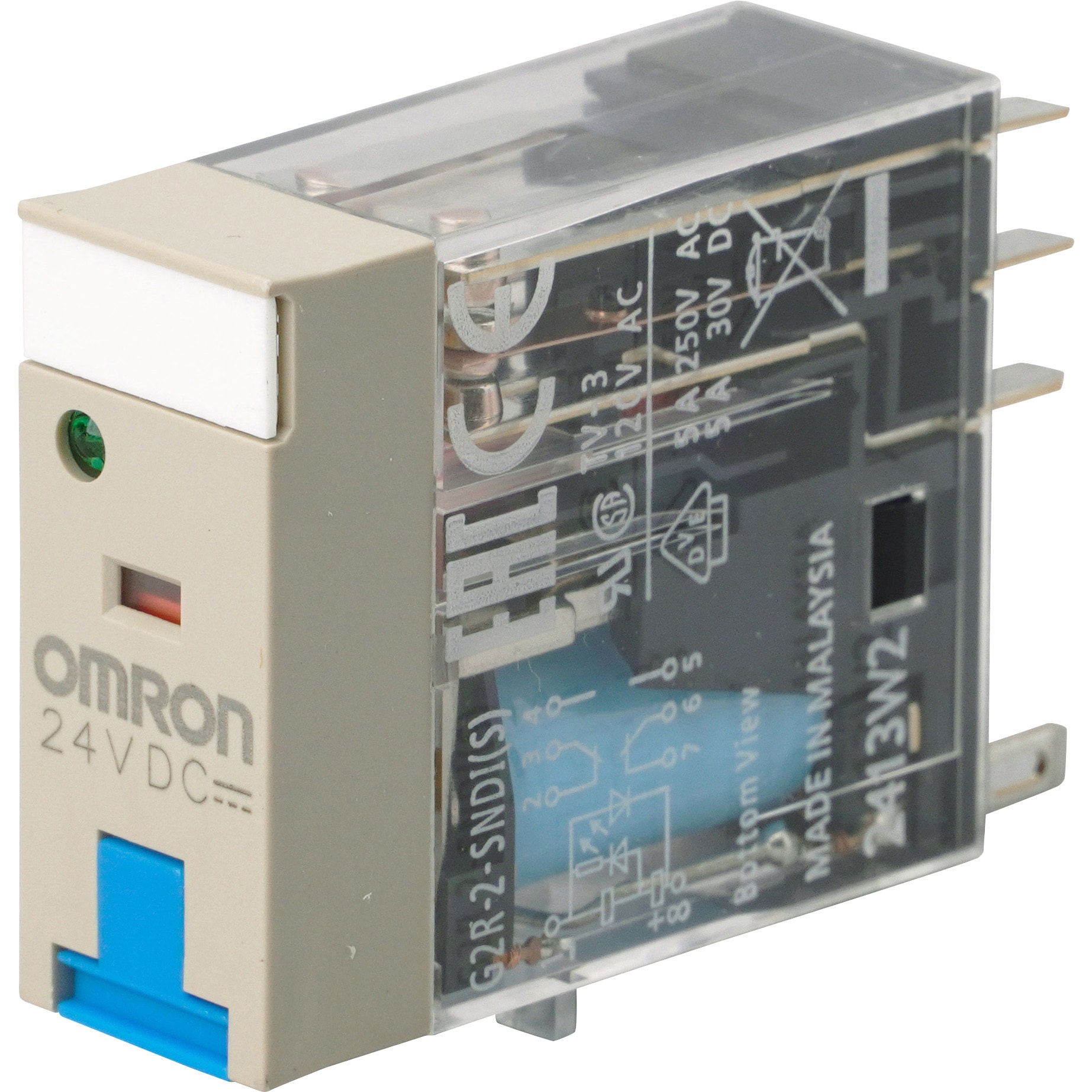 G2R-2-SNDI 24DC(S) ミニパワーリレー プラグイン端子タイプ G2R--S 1個 オムロン(omron)  【通販サイトMonotaRO】