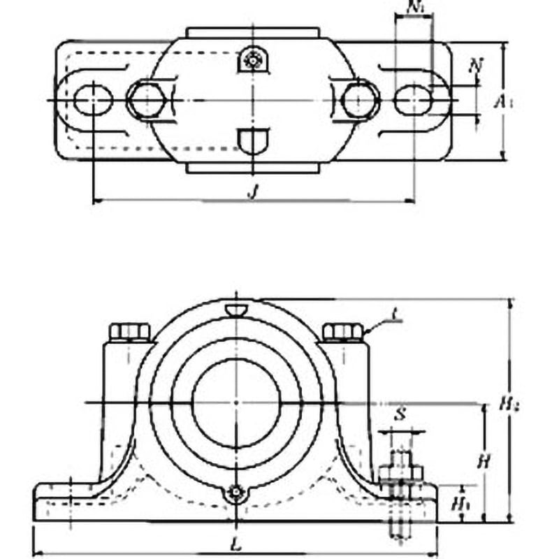 SN513L1 プランマブロック 二つ割形 SN5標準形 NTN(エヌティーエヌ 