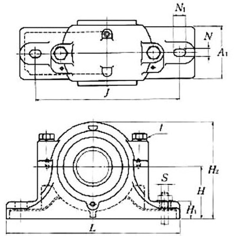 SN306L5 プランマブロック 二つ割形 SN3大口径形 1個 NTN(エヌティーエヌ) 【通販モノタロウ】