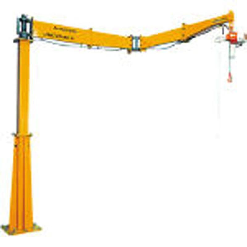 送料見積品 法人のみ スーパーツール ジブクレーン　柱取付付・シンプル型 JBC1037H (/B) スーパーツール 二速型電気チェーンブロック（ED-ST)付 ジブクレーン