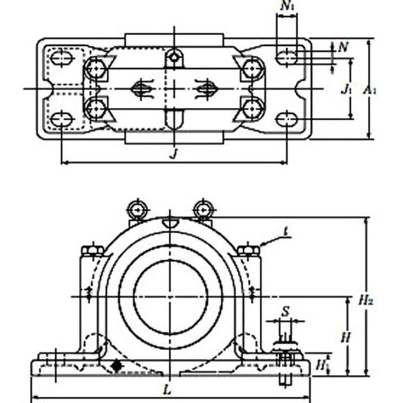 SD536L5 プランマブロック 二つ割形 SD5標準形 NTN(エヌティーエヌ