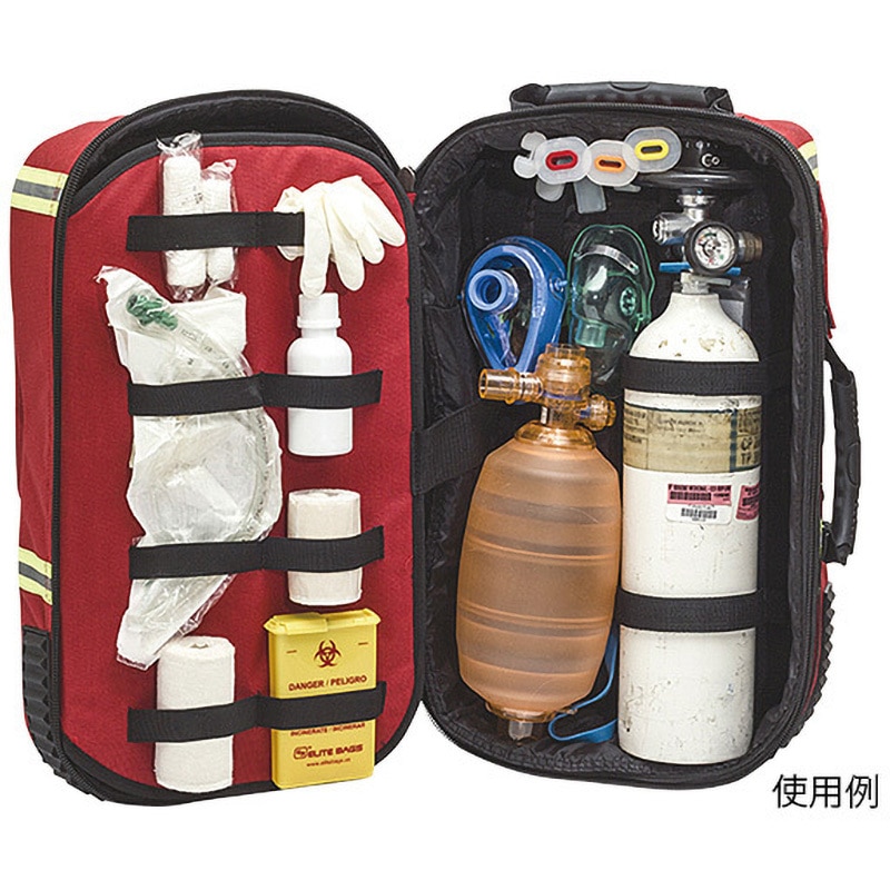 エリートバッグ 救急バッグ EB02.006 EMERAIR'S EB02.006 EMERAIR'S 救急バッグ 300×235×500 1個 エリートバッグ社
