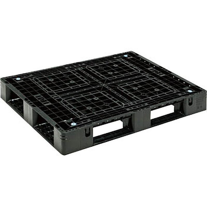 80568700BKRCP プラスチックパレット 1300X1000X150 黒 サンコー(三甲