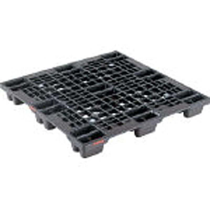 81213601BKRCP プラスチックパレット SN4ー1111 黒 サンコー(三甲) 単面四方差し 再生ブラック色 幅260mm奥行1100mm 1個