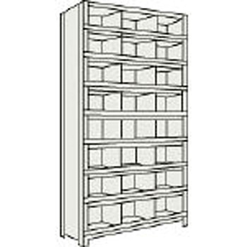 73V59 軽量棚縦仕切前当付 890×315(323)×2104 3列8段 1セット TRUSCO 【通販モノタロウ】 38,337円