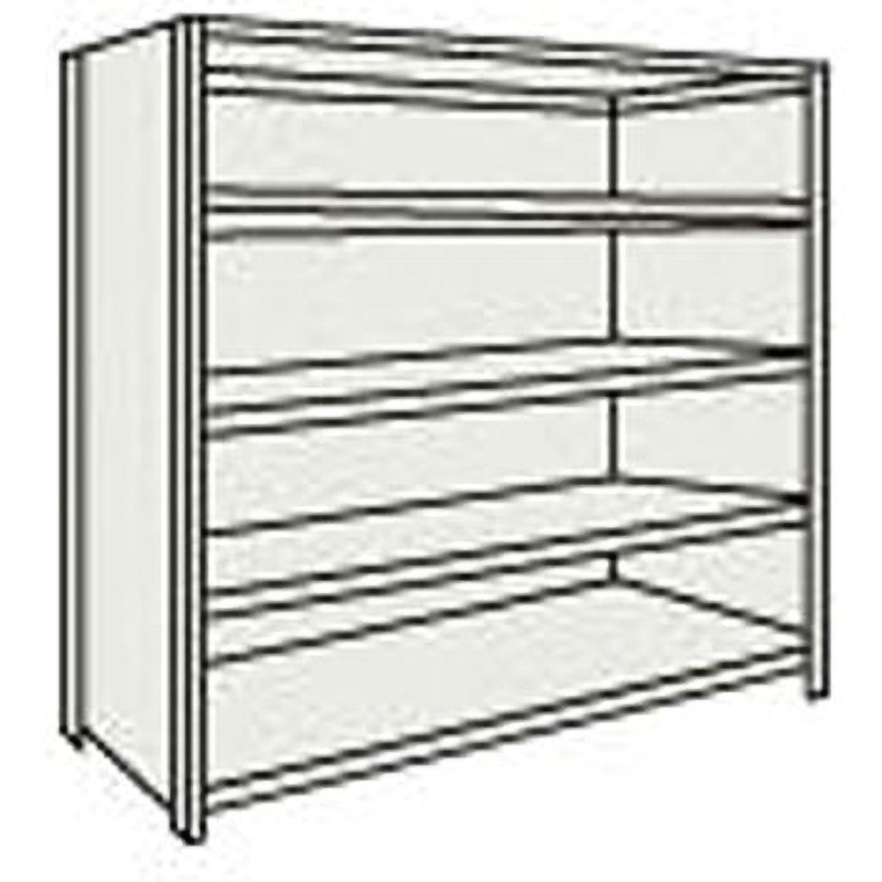 66X25 軽量棚背板・側板付 1815×465×1804 天地5段 TRUSCO グレー色 荷重1000kg 組立式 38,987円