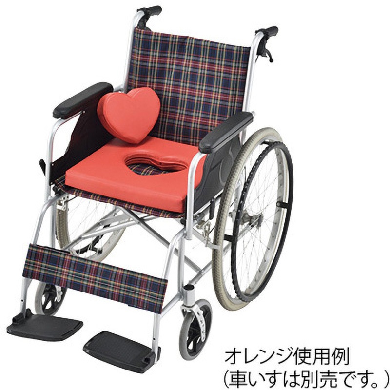 HEART-M 車いすハートクッション 1個 ナビス(アズワン) 【通販モノタロウ】