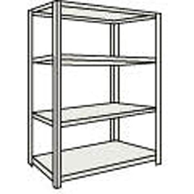 M1.56364 軽量M1．5ボルトレス棚860×595×H1800単体 ネオグレ TRUSCO 荷重1000kg 組立式 間口903mm奥行604mm高さ1806mm