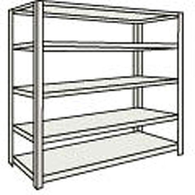 M1.56435 軽量M1．5ボルトレス棚1160×295×H1800単体 ネオグレ TRUSCO 荷重1000kg 組立式 間口1203mm奥行304mm高さ1806mm