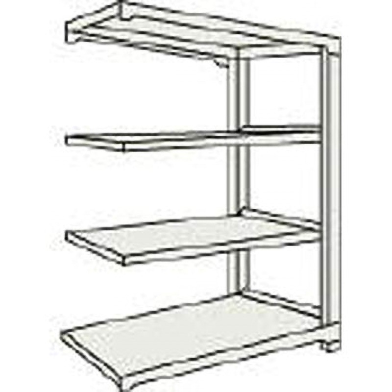 M1.55534B 軽量M1．5ボルトレス棚1460×295×H1500増結 ネオグレ TRUSCO 組立式仕様 奥行304mm