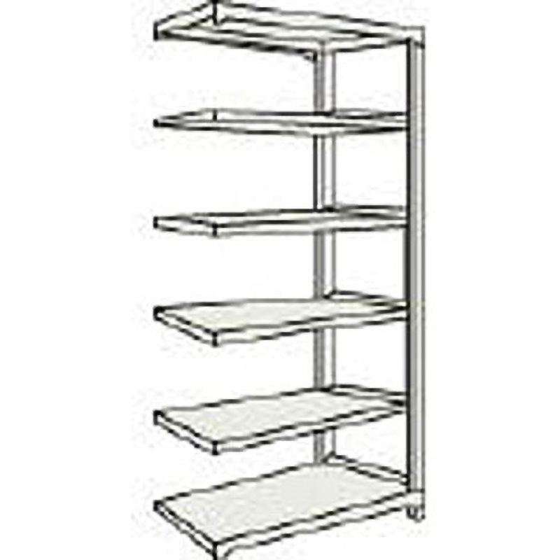 M37576B M300Kg型中量棚1500×721×H2100連結 ネオグレ TRUSCO スチール 6段 組立式仕様 奥行731mm高さ2111mm  M37576B