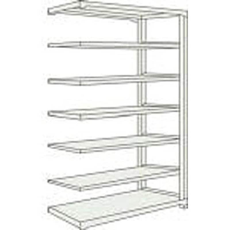 M58477B M500Kg型中量棚1200×721×H2400連結 ネオグレ TRUSCO 組立式仕様 奥行731mm  M58477B